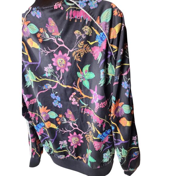 Adidas Originals Track Jacket Large Poisonous Garden Floral Zip Retro Streetwear - Picture 14 of 16
